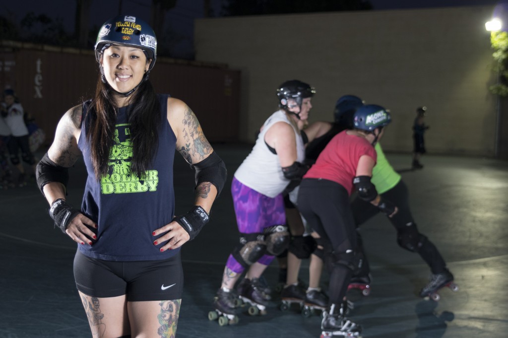 Stacy Park, aka Killo Kitty,is the founder of the SFV Roller Derby team.