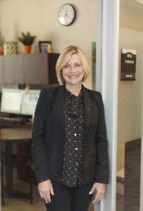 Norine Fine, 61, a general counselor in the Transfer Center at Pierce College. Her job is not only to help students find their majors, but also to assist and advise them if they are considering alternative options. In the Student Services building/ counseling office at Pierce College, Woodland Hills, Calif. Photo by David Hawkins.